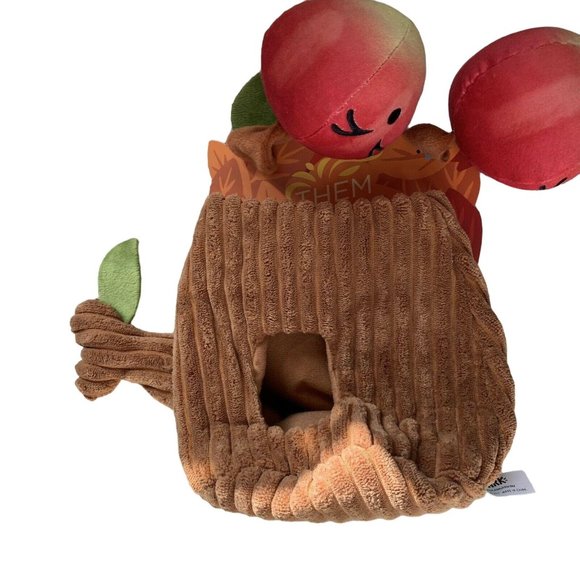Bark Them Apples Dog Toy Squeaker Plush Treat Hiding 3 Pc Medium Large New Gift - Picture 7 of 12